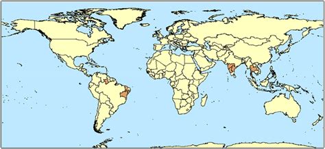 Global Distribution Of Xanthomonas Citri Pv Viticola Source Download Scientific Diagram