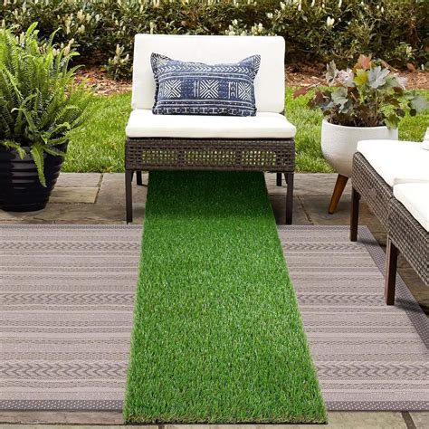 Amazon Globreen X Ft Artificial Turf Grass Runner Rug Thick