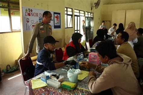 Kantong Darah Terkumpul Dan Bansos Dalan Rangka Hut Ke Humas