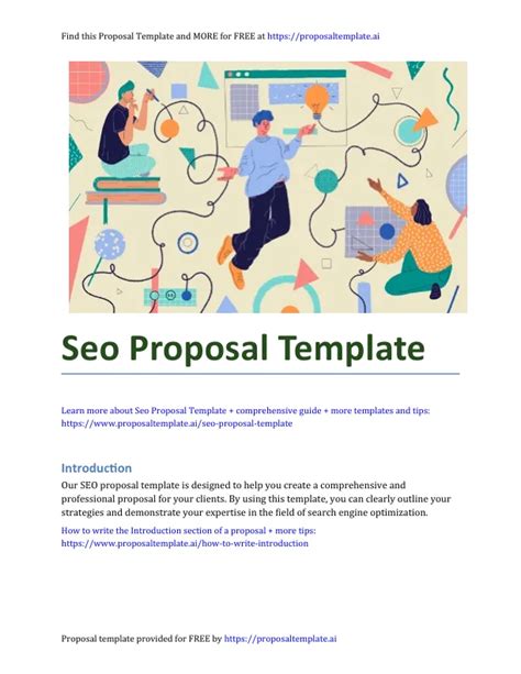 Seo Proposal Template A Comprehensive Guide Free Template Download