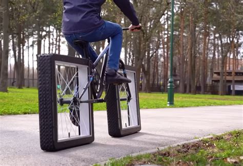 Inventor De Youtube Fabrica Bicicleta De Ruedas Cuadradas Y Funciona