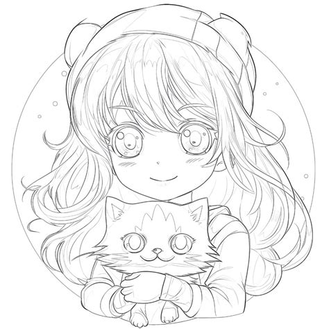 Cute Chibi Anime Coloring Pages Coloring Pages Mimi Panda