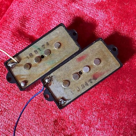 Fender Precision Bass Pickups 1974 Grey Bottom Original Vintage P Reverb France