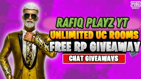 Rafiq Playz Live K Par Royal Pass Giveaway Uc Room Vs Rooms Uc