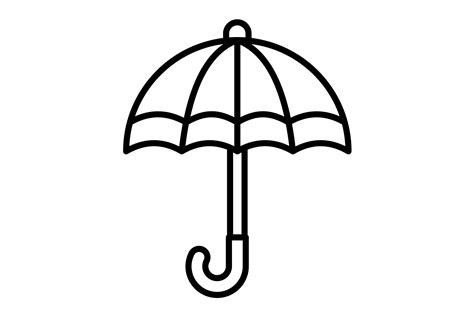 Umbrella Outline Icon Graphic By Maan Icons · Creative Fabrica