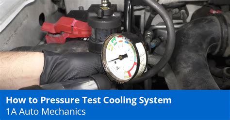 Radiator Pressure Test How To Pressure Test The Cooling System A Auto