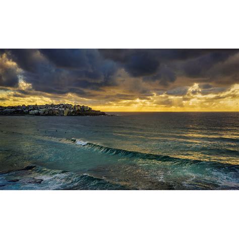 Bondi Beach, Sunrise. Sydney Landscape Photography Wall Art Print