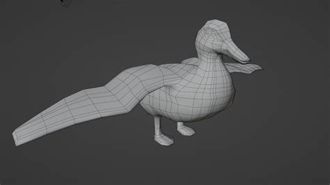 3d Model Ducks Two Vr Ar Low Poly Cgtrader