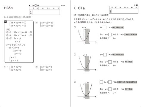 公文式の算数・数学教材 公文教育研究会