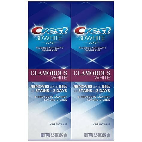 Crest D White Luxe Glamorous White Toothpaste Oz G Pack