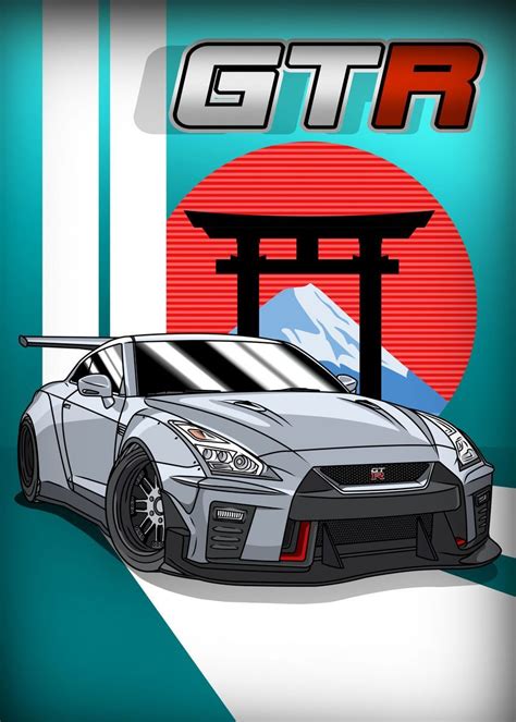 Nippon Supercar Poster Picture Metal Print Paint By Navin Guyvit