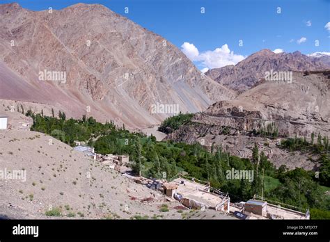 Rugged Landscape In Ladakh Stock Photo Alamy