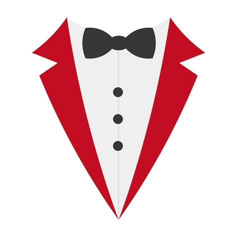 Tuxedo Traje Masculino ícone Símbolo De Ilustração Vetorial Vetor Premium