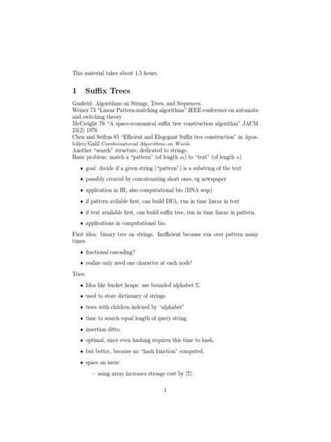 Suffix Trees | PDF | Algorithms And Data Structures | Computer Programming