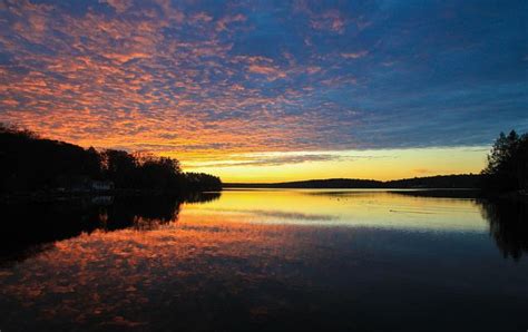 Brightening Sky Over Wanaksink Lake Explore Lake Sunrise Sky