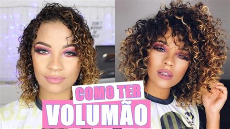 Como Dar Volume No Cabelo Cacheado Carol Mamprin Youtube