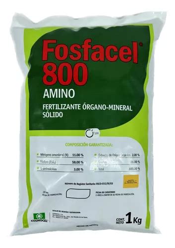 Fosfacel 800 Amino Nutriente Foliar Alto En Fosforo 1 Kg Envío Gratis