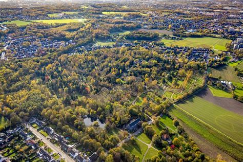 Luftbild Herne Herbstluftbild Grabreihen Auf Dem Gel Nde Des