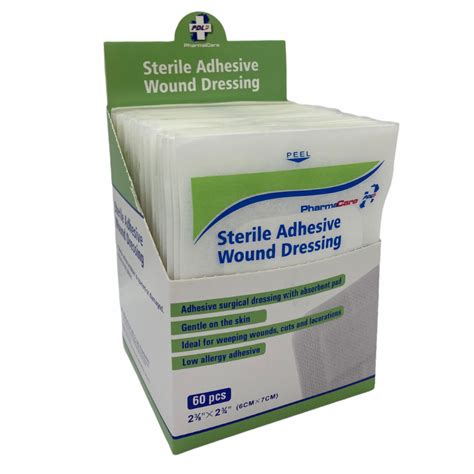 Pharmacare Sterile Adhesive Dressing 6cm X 7cm