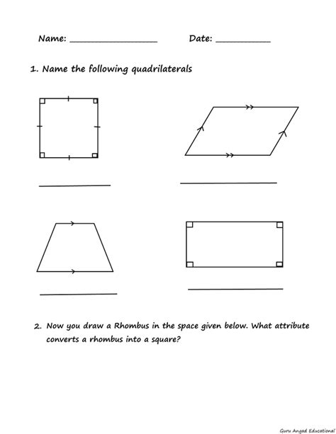 4TH GRADE MATH QUADRILATERAL WORKSHEETS Steemit Worksheets Library