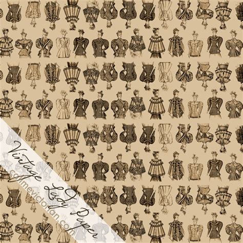 Vintage Lady Digital Scrapbook Paper Call Me Victorian