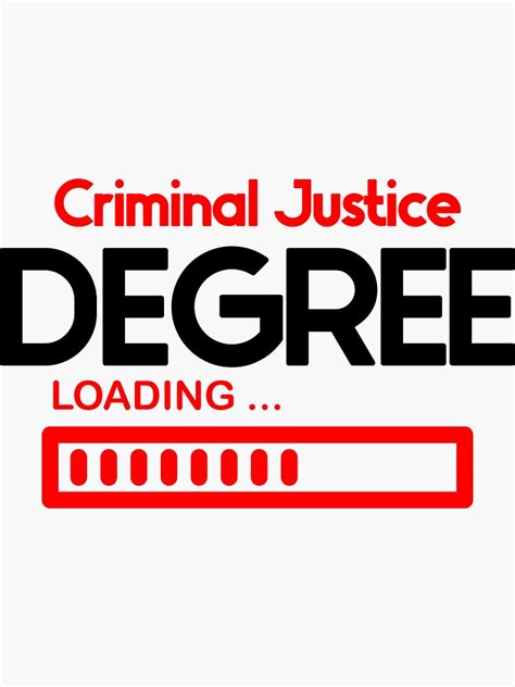 Criminal Justice Degree Loading Sticker For Sale By Nextneveldesign