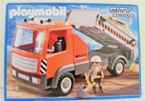 CHANTIERS PLAYMOBIL CITY Action Camion 6861 De 2015 Neuf Et