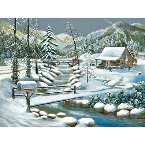 Winter Season Large Piece Jigsaw Puzzle Spilsbury