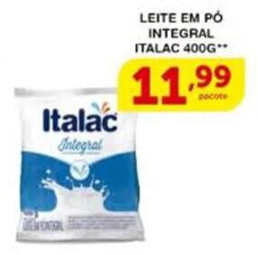 LEITE EM PÓ INTEGRAL ITALAC 400G oferta na Roldão