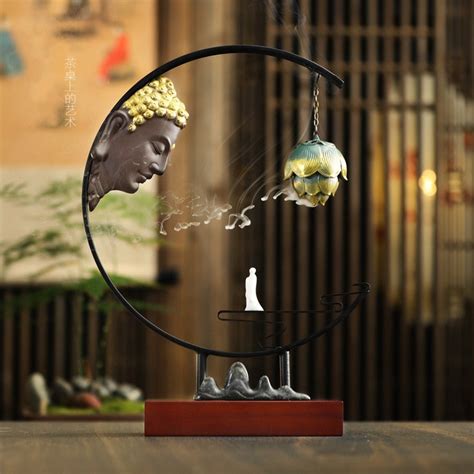 Creative Zen Buddha Backflow Incense Burner Shanghai Stock Incense