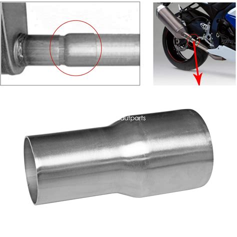 Exhaust Pipe Reducer Muffler Connector Exhaust Adapter Pipes Tube 2" To ...