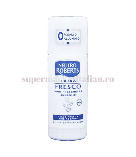 Deodorant Stick Neutro Roberts Extra Fresco 40 Ml Super Market Italian