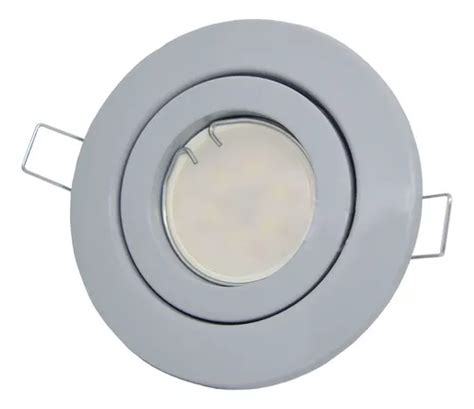 Spot Embutir Circular Plastico Polimero Dicroica Led W X Luz C Lida