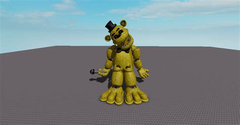 Fnaf On Roblox Golden Freddy Fazbear By Freddytheshowbizbear On Deviantart