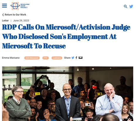 Microsoft Has Bought the District Courts, Too (the Case or the Example ...