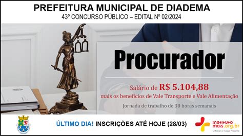 Último Dia Inscrições Do Concurso Público Da Prefeitura De Diadema Sp