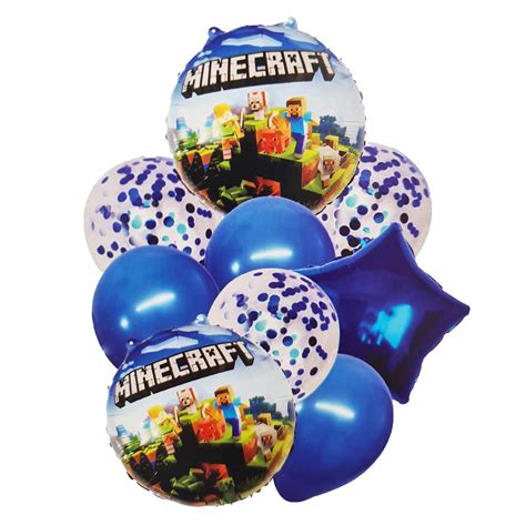 Kit Bouquet Globo Minecraft Feliz Cumplea Os City Luegopago