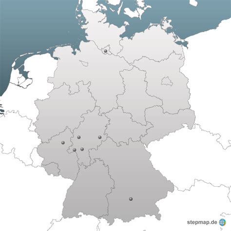 Stepmap Standorte Landkarte Für Deutschland