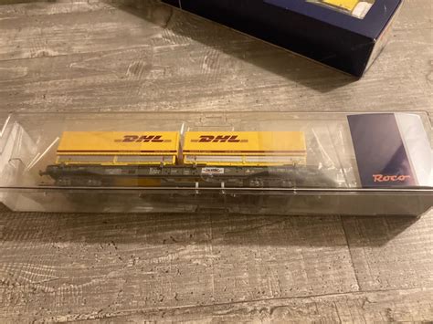 Roco Dhl Roco Danzas Containerwagen Dc Achsen Mit Ovp Kaufen Auf