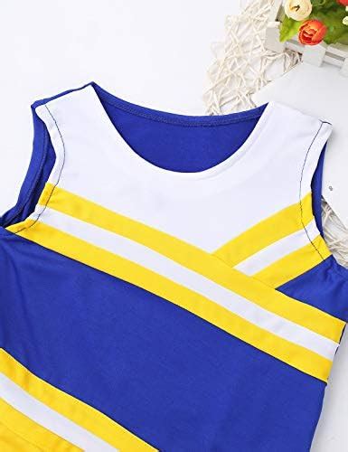 YiZYiF YiZYiF Kinder Mädchen Cheerleaderin Kostüm Cheerleading Uniform