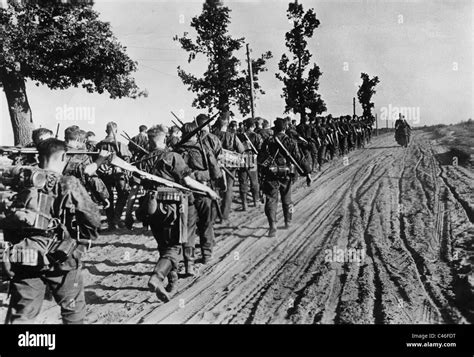 world war german waffen ss  action stock photo alamy
