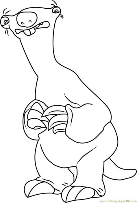 Amazing Image Of Sloth Coloring Page Albanysinsanity