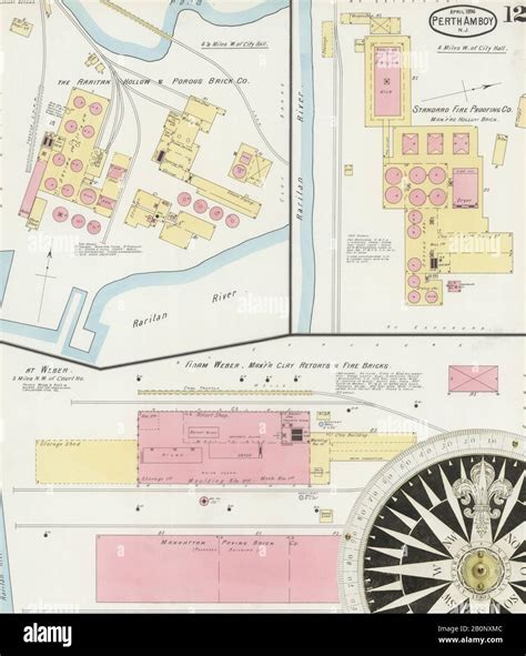 Image Of Sanborn Fire Insurance Map From Perth Amboy Middlesex