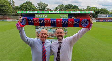 Natta Sponsors Aldershot Town FC Natta