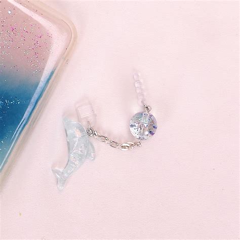 Fashion Lovely Cute Dolphin Dust Plug Iphone Dust Plug Type C Mobile