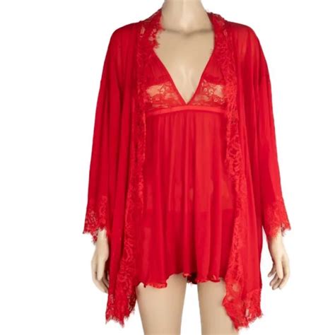 B Alison Lace Brunchcoat Poison Rose Lingerie