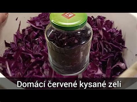 Domácí červené kysané zelí ve sklenici recept YouTube