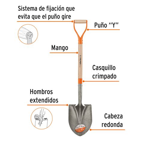 Pala Redonda Classic Puño Y Truper Palas Redondas 17154