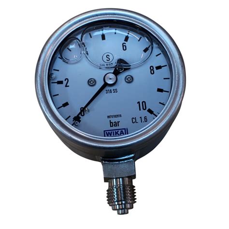 Manometer 0 6 bar 1 4 Ø 63 mm inox BevTech GmbH