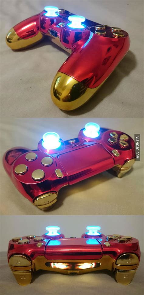 Custom Iron Man PS4 Controller - 9GAG